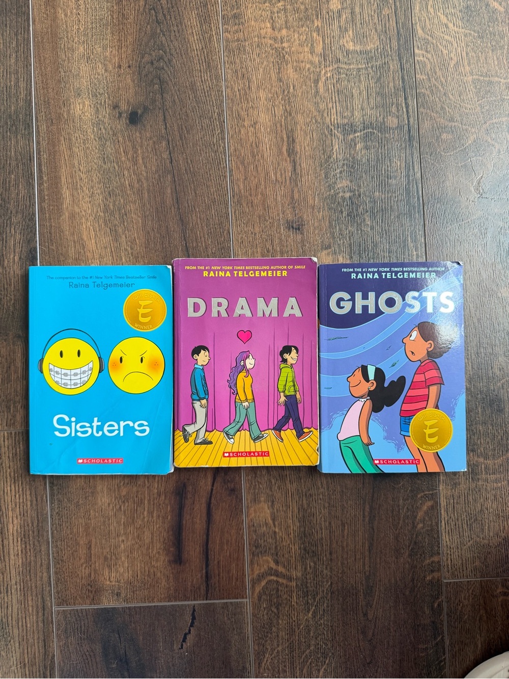 Scholastic Graphic Novels - Bright Blue, Pink & Purple Covers